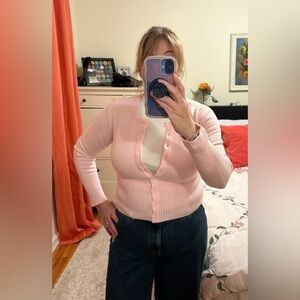 Light Pink Women's Cardigan